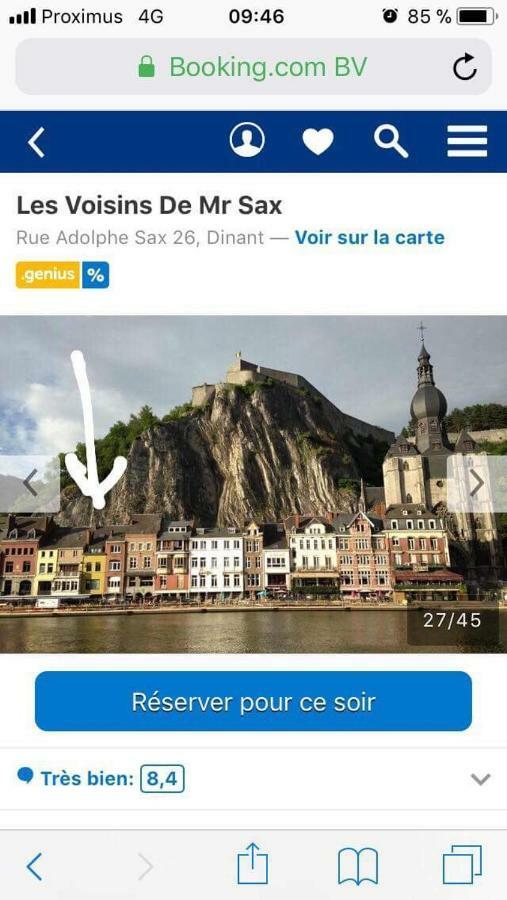 Les Voisins De Mr Sax Hotel Dinant Eksteriør billede